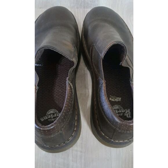 Dr. Martens Mens 12M Orson AW004 Brown Smooth Leather Slip On Dress Shoe Loafer - Picture 6 of 8